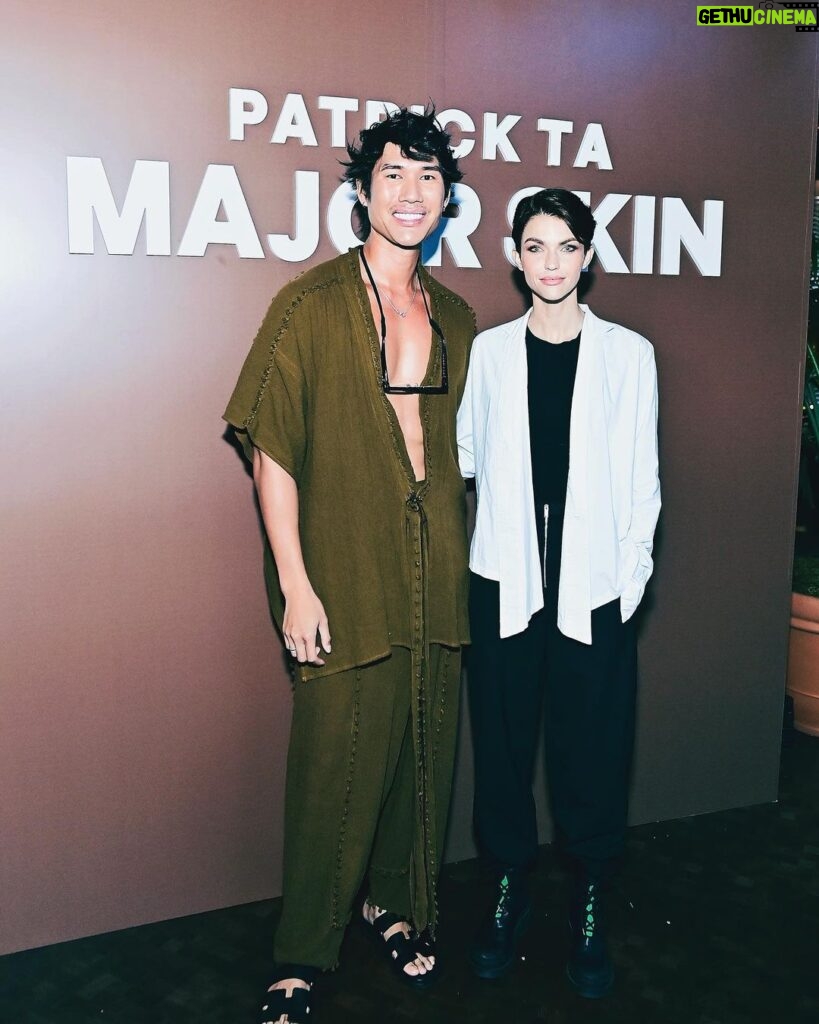 Ruby Rose Instagram - First time in a long time🥰. Thank you to @patrickta for making me feel beautiful.. it truly has been a while. Congratulations, I’m so proud of what you have achieved. It’s wild what we can do when we dream. ♥️ Also thank you to my dear friend @greglauren for the threads and @glencocoforhair for my hair x Side bar - The last few years have been tricky. I couldn’t have anticipated how much of my life, my body and my spirit would be effected by such a scary injury, surgery, recovery. There was a violence and speed in which it devoured my self esteem, self worth and confidence. None of this to complain, I truly believe everything happens for a reason. It shifted my world and allowed for me to take my time to really find myself post accident and who I am outside of my job and what and where my real self worth lies. At first I barely left my house for 3 years except for nature. So if you are going through a rough patch or a big death and rebirth, Hang in there and keep being gentle. I am proud of myself, my inner child is dancing and I am just so thankful to everyone in my life who makes me the supported, happy, loved person I am today. ( even if I’ve forgotten how to take photos AND how to not look crazy in photos 😂 ) 💄 @patrickta Photo - @stefaniekeenan