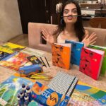Ruhanika Dhawan Instagram - As an artist, journaling my thoughts has always helped me refine my creativity and this wouldn't have been possible without my best friend, my stationery! This is how I celebrated this year's stationery week with my Youva Stationery, which has always encouraged the artist in me to Think and Create. Participate in the @youvaworld_ Stationery Week contest, and a lucky winner will get a chance to win an exciting Youva hamper and a surprise gift. 🎁 #youvaworld #youvastationery #stationeryweek #stationery #creator #think #create