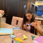 Ruhanika Dhawan Instagram - As you all know, I am quite creatively inclined, whether it be acting, sketching, or painting. However, I have never tried origami before. On the occasion of National Creativity Day, I decided to try my hand at origami. @youvaworld_'s colourful craft papers inspired me to create my very own origami collection. I know I got a bit carried away, but this is what happens with good-quality products. Click on the link in my bio to get your hands on these amazing products now. Just FYI, their white adhesive is so good. #NationalCreativityDay #creativity #creator #origami #craft #craftpapers #handmade #whiteadhesive #goodquality #youvaworld #think #create #adcollab #ruhaanikaforyouva #ruhaanikadhawan