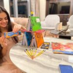 Ruhanika Dhawan Instagram - As an artist, journaling my thoughts has always helped me refine my creativity and this wouldn't have been possible without my best friend, my stationery! This is how I celebrated this year's stationery week with my Youva Stationery, which has always encouraged the artist in me to Think and Create. Participate in the @youvaworld_ Stationery Week contest, and a lucky winner will get a chance to win an exciting Youva hamper and a surprise gift. 🎁 #youvaworld #youvastationery #stationeryweek #stationery #creator #think #create