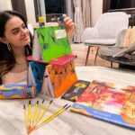Ruhanika Dhawan Instagram - As an artist, journaling my thoughts has always helped me refine my creativity and this wouldn't have been possible without my best friend, my stationery! This is how I celebrated this year's stationery week with my Youva Stationery, which has always encouraged the artist in me to Think and Create. Participate in the @youvaworld_ Stationery Week contest, and a lucky winner will get a chance to win an exciting Youva hamper and a surprise gift. 🎁 #youvaworld #youvastationery #stationeryweek #stationery #creator #think #create