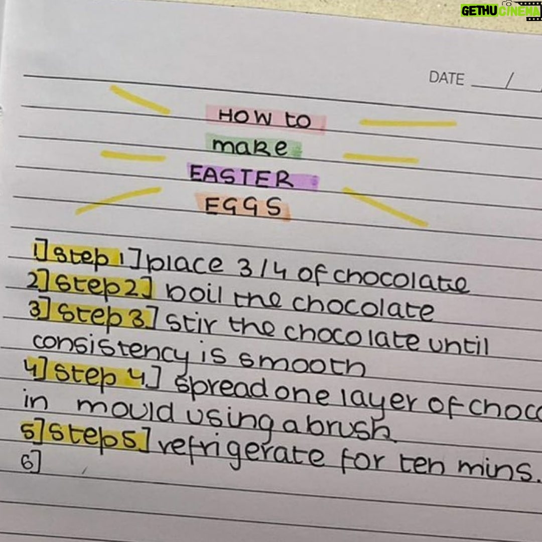 Ruhanika Dhawan Instagram - Scribble dribble doodle, Don't worry, be hoppy. Have an egg-cellent Easter. Happy Easter 🐣 everyone #HappyEaster #EasterSunday #Easter2k23 #EasterEgg #Easterbunny #Easterdecor #Easterfun #happiness #sunshine #chocolates #youvaworld_ #stationerylover #think #create #babyboo #ruhaanikadhawan