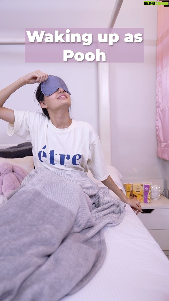 Ruhanika Dhawan Instagram - Waking up as Pooh is a Bollywood dream come true!!! 🎬 And what’s better when you have the fab vanilla fragrances by @plumbodylovin as your perfect scent partner! 💖 Vanilla Vibes has these warm & sweet notes that make you smell like a cupcake! And the super new launch, Smokin’ Vanilla, is Vanilla but with a smokey twist! 🔥 Both these fragrances are available in body mists & perfumes to make you look & feel PHAT! 😉 You have to check them out on plumgoodness.com & use my code RUHANIKA15 for an additional 15% off! #SmellLikeACupcake #Ad #VanillaFragrances #BodyMists #Perfumes