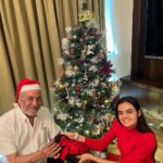 Ruhanika Dhawan Instagram - Dad...or rather I should say my real-life Santa’s festive surprise just made this Christmas extra special! 🎄✨ Unwrapping the magic of ‘Youva Dazzle’ journals, turning every thought into a sparkling memory.📓💖 Grateful for these heartwarming moments and the creativity that my dad inspires. Wishing you all a season filled with love, joy, and a touch of sparkle! ✨🎁 #Dazzle #Journals #YouvaWorld #festive #Youva #YouvaSatinFabric #caseboundnotebook #satincovers #journal #sequence #Learn #Think #create #trend #trending #buynow #ChristmasMagic #youvaproducts #festivegifts #ruhaanikaforyouva #ruhaanikadhawan #fyp