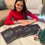 Ruhanika Dhawan Instagram - Dad...or rather I should say my real-life Santa’s festive surprise just made this Christmas extra special! 🎄✨ Unwrapping the magic of ‘Youva Dazzle’ journals, turning every thought into a sparkling memory.📓💖 Grateful for these heartwarming moments and the creativity that my dad inspires. Wishing you all a season filled with love, joy, and a touch of sparkle! ✨🎁 #Dazzle #Journals #YouvaWorld #festive #Youva #YouvaSatinFabric #caseboundnotebook #satincovers #journal #sequence #Learn #Think #create #trend #trending #buynow #ChristmasMagic #youvaproducts #festivegifts #ruhaanikaforyouva #ruhaanikadhawan #fyp