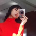 Ruka Instagram - Some selfies before the shooting 🤳🌈✨