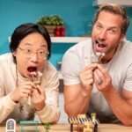 Ryan Hansen Instagram – I COOKED! Tiny food Big fun with @mlpadman and @funnyasiandude 
Watch Jimmy and me battle it out tiny kitchen style. 
And watch Monica be tiny beautiful and funny AF @tastemade @tinykitchentm