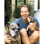 Ryan Hansen Instagram - My BOYS!!!! Sirius and Hamilton Happy #nationaldogday The only #national———day I like! 😆 RiP Sirius ❤️