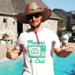 Ryan Merriman Instagram – Happy #cincodemayo everybody  and a big thanks to @swingjuice for my new favorite shirt! #swingjuice #millertime #cincodedrinko #poolside #fajitas and a country #sombrero👍✌🍻
