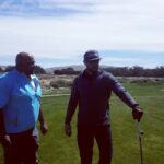 Ryan Merriman Instagram – Just a little wind……punch driver on a par 3!!!! #goodtimes with Mr @grantfuhr31 #golf #palmsprings #funinthesun @chase54golf kept me warm though👍
