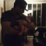 Ryan Merriman Instagram – Uncle Ry teaching my boy Blake how to boogie/not cry….😎😎 #dance #tupac #ryder #badass #babies