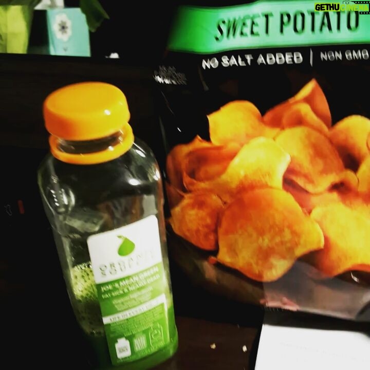 Ryan Merriman Instagram - I'm tired of eating healthy!!!!!....😠#juice #sweetpotato chips #multivitamin #kombucha and fritos!!