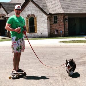 Ryan Merriman Instagram - Just when I thought my birthday couldn't get any better...Beer + board and my boy journey happened. Now its perfect 😂😎
#hakunamatata #enjoylife #blessed #quarentinebirthday @swingjuice @lanefrostbrand