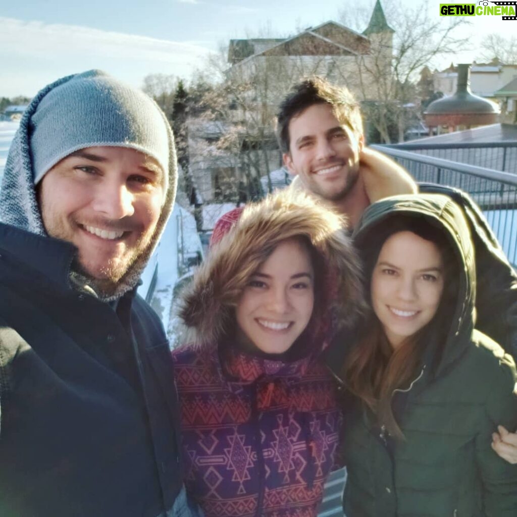 Ryan Merriman Instagram - We might freeze to death but we're gonna make a hell of a movie!!😂Haha. Cant wait to start filming with this bunch.@brantdaugherty @kimhidalgo @lanamckissack #goodtimes #goodpeople #frenchfries are now a bargaining tool☝️