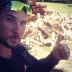 Ryan Merriman Instagram - When your buddy says I need a bunch of hickory for Oktoberfest and you happen to be a #lumberjack 😂....boom!! #getshitdone #countryboy #igotyou