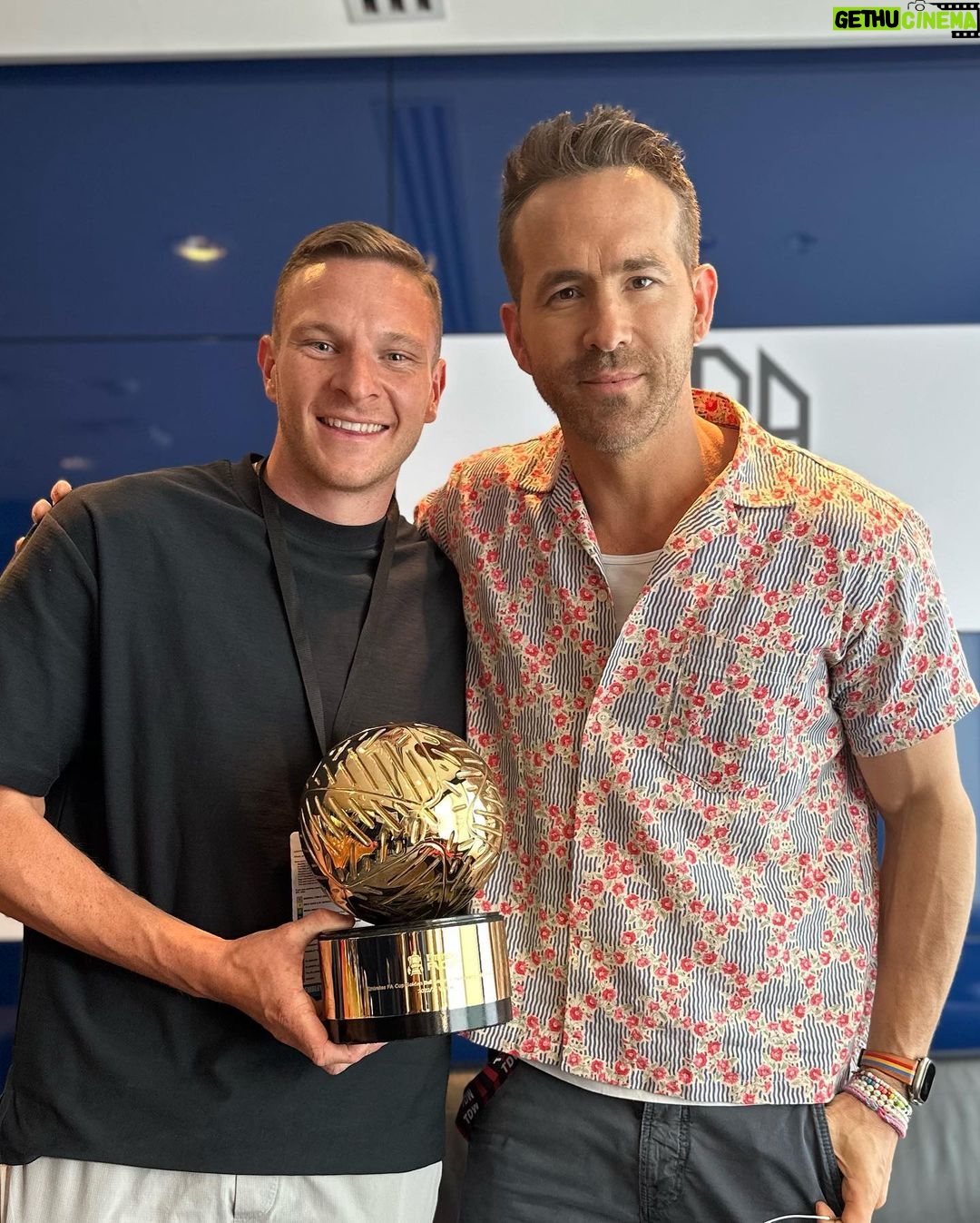 Ryan Reynolds Instagram - Thank you @manchesterunited for the #facupfinal hospitality. See you in San Diego July 26th v @wrexham_afc