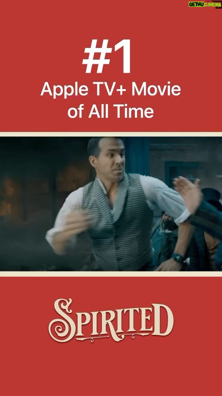 Ryan Reynolds Instagram - The biggest movie on Apple TV+ ever with a whopping 73% of the views happening at my mom’s house in Vancouver.