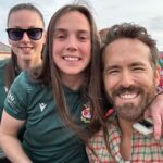 Ryan Reynolds Instagram - The first Tuesday in May. What an unforgettable evening in Wrexham celebrating both @wrexham_afc and @wrexhamafcwomen gaining promotion and winning their leagues. BONKERS ⚔️❤️⚔️