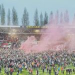 Ryan Reynolds Instagram - Everything I own smells like champagne, beer and grass. I’m still somewhere between giggling and sobbing. This town and this sport is one of the most romantic things on earth. Thank you, @wrexham_afc ⚔️🏴󠁧󠁢󠁷󠁬󠁳󠁿⚔️