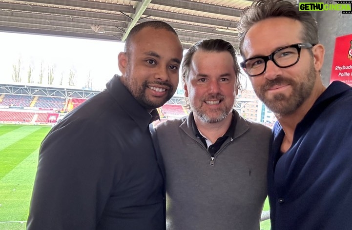 Ryan Reynolds Instagram - Everything I own smells like champagne, beer and grass. I’m still somewhere between giggling and sobbing. This town and this sport is one of the most romantic things on earth. Thank you, @wrexham_afc ⚔️🏴⚔️