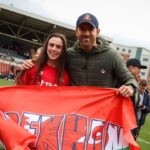 Ryan Reynolds Instagram - Two unbelievable days of Wrexham football. Nearly 20,000 people passed through the gates of the Racecourse Ground. @wrexham_afc won — but the main event was @wrexhamafcwomen winning it all and hoisting the big shiny trophy. These women played their guts out and @robmcelhenney and I couldn’t be prouder or more choked up.