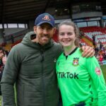 Ryan Reynolds Instagram - Two unbelievable days of Wrexham football. Nearly 20,000 people passed through the gates of the Racecourse Ground. @wrexham_afc won — but the main event was @wrexhamafcwomen winning it all and hoisting the big shiny trophy. These women played their guts out and @robmcelhenney and I couldn’t be prouder or more choked up.