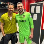 Ryan Reynolds Instagram - Two unbelievable days of Wrexham football. Nearly 20,000 people passed through the gates of the Racecourse Ground. @wrexham_afc won — but the main event was @wrexhamafcwomen winning it all and hoisting the big shiny trophy. These women played their guts out and @robmcelhenney and I couldn’t be prouder or more choked up.