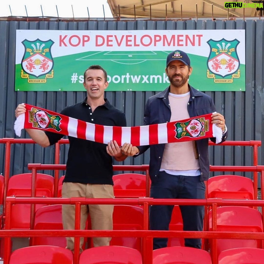 Ryan Reynolds Instagram - Made it to church on time. @wrexham_afc