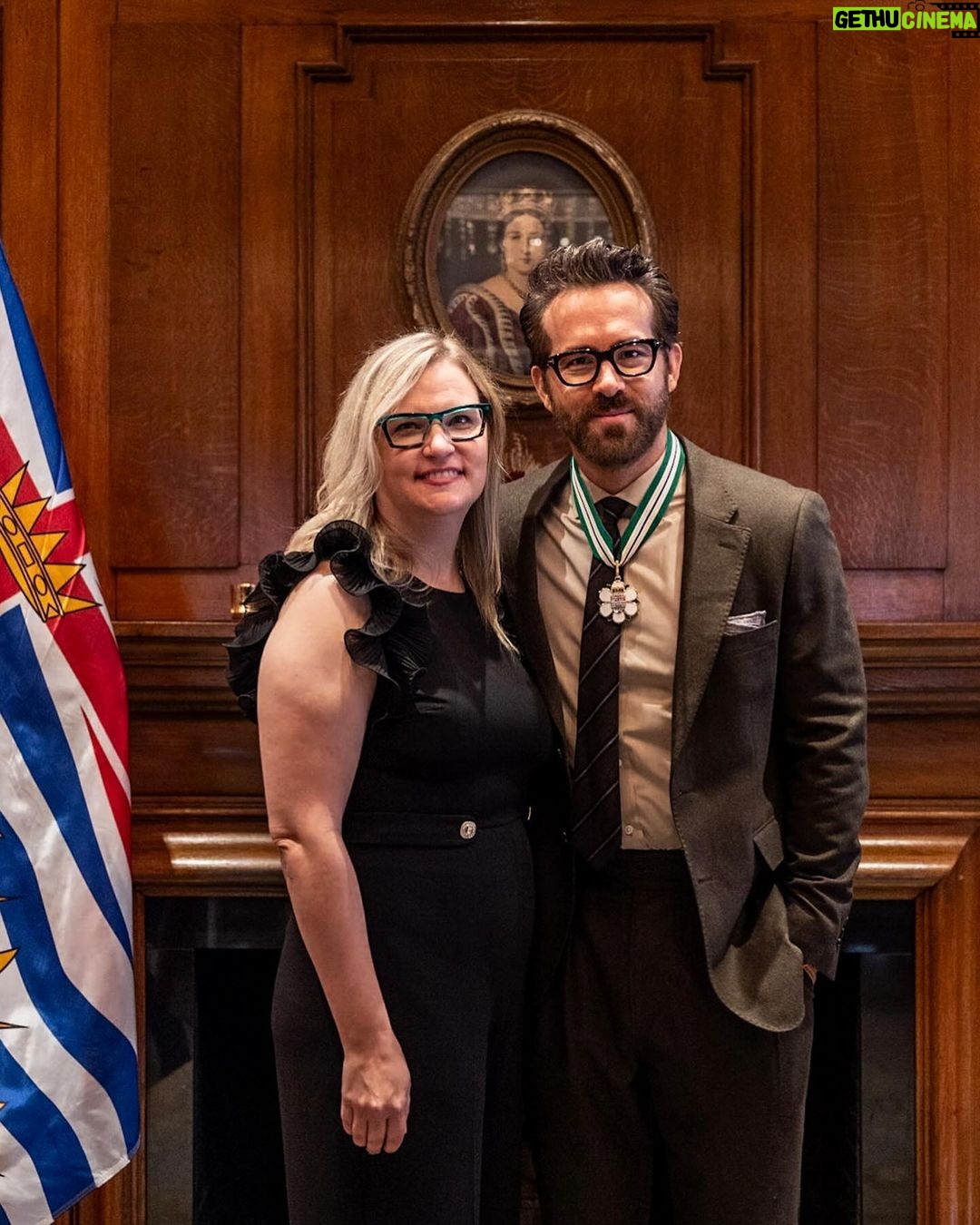 Ryan Reynolds Instagram - Receiving the Order of British Columbia is the honour of a lifetime. I could have been born anywhere but I had the dumb and incredible luck to be made in Vancouver. **Contrary to my earlier belief, the award is NOT a political appointment.** It’s merely symbolic and holds no real power. To that end, I may have made some promises to several folks working at Minerva’s restaurant in Kerrisdale - as well as Tyler who works in the produce section at Safeway on 4th and Vine. Grouse Mountain will never be a giant slip ‘n slide. Mountains don’t work that way. I shouldn’t have mentioned it much less commissioned detailed CAD drawings. Nor can I make the Vancouver Art Gallery my personal residence. That’s another overreach. Apologies to the gallery staff for any misunderstanding this morning. It isn’t “happy hour somewhere”. You have a job to do and I was out of line. ❤️🇨🇦❤️ Thank you, @lgjanetaustin and @davidebybc and everybody on the OBC selection committee. Also, huge thanks to my three older brothers, Patrick, Terry and Jeff as well as my mom, Tammy… we’re always there for each other. No matter what. Love you. p.s. Being home for 24 hours made my life 10,000 hours better. 🇨🇦🇨🇦