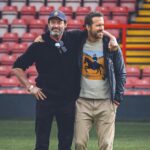 Ryan Reynolds Instagram - Epic opening day at @wrexham_afc. The @mkdonsfc played like heroes. Big thanks to @thehughjackman for his first and last day as “Admiral Vice Football Operations Ombudsman” because I just found out you made the fucking title up. ⚔️🏴󠁧󠁢󠁷󠁬󠁳󠁿⚔️ 📷: @steaddotphotos