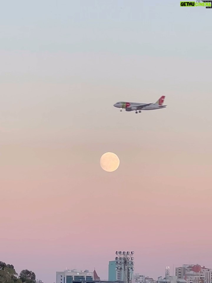Sílvia Rizzo Instagram - O avião quase acertava na Super Lua 🌝 🤩