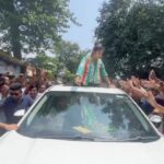 Saayoni Ghosh Instagram - Joy Bangla! Jeetbe Bangla ✨#NathuaSalbari #DhupguriBypollCampaign