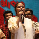 Saayoni Ghosh Instagram - Today at the press conference of #AbarProloy at Hyatt. Streaming on Zee 5 Bangla from 11th August!