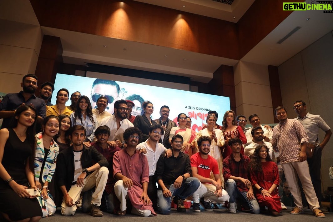 Saayoni Ghosh Instagram - Today at the press conference of #AbarProloy at Hyatt. Streaming on Zee 5 Bangla from 11th August!
