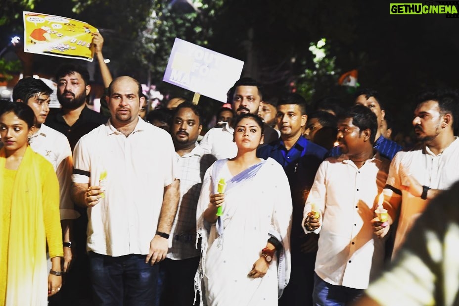 Saayoni Ghosh Instagram - Candle March & protest meeting in solidarity with Manipur by WBTMYC.