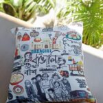 Saayoni Ghosh Instagram - Cool cushions by @shubhadesign . order your favourite classic Kolkata print..knock @shubha.mitra and @punammullick ✨