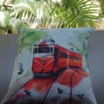 Saayoni Ghosh Instagram - Cool cushions by @shubhadesign . order your favourite classic Kolkata print..knock @shubha.mitra and @punammullick ✨