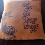 Saayoni Ghosh Instagram - Cool cushions by @shubhadesign . order your favourite classic Kolkata print..knock @shubha.mitra and @punammullick ✨
