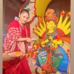 Saayoni Ghosh Instagram - আবার এসো মা…❤️🙏🏻 At Hazra Park Sharbojonin.