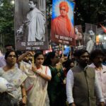 Saayoni Ghosh Instagram - Walking With North Kolkata Trinamool Youth Congress & Pradesh Trinamool Youth congress…for Swamiji!🙏🏻