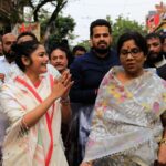 Saayoni Ghosh Instagram - Walking With North Kolkata Trinamool Youth Congress & Pradesh Trinamool Youth congress…for Swamiji!🙏🏻
