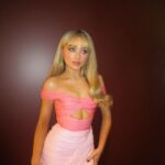 Sabrina Carpenter Instagram – 💋💋the most beautiful show. 
i adore youuuu @giambattistavalli @hautecoutureweek Paris, France
