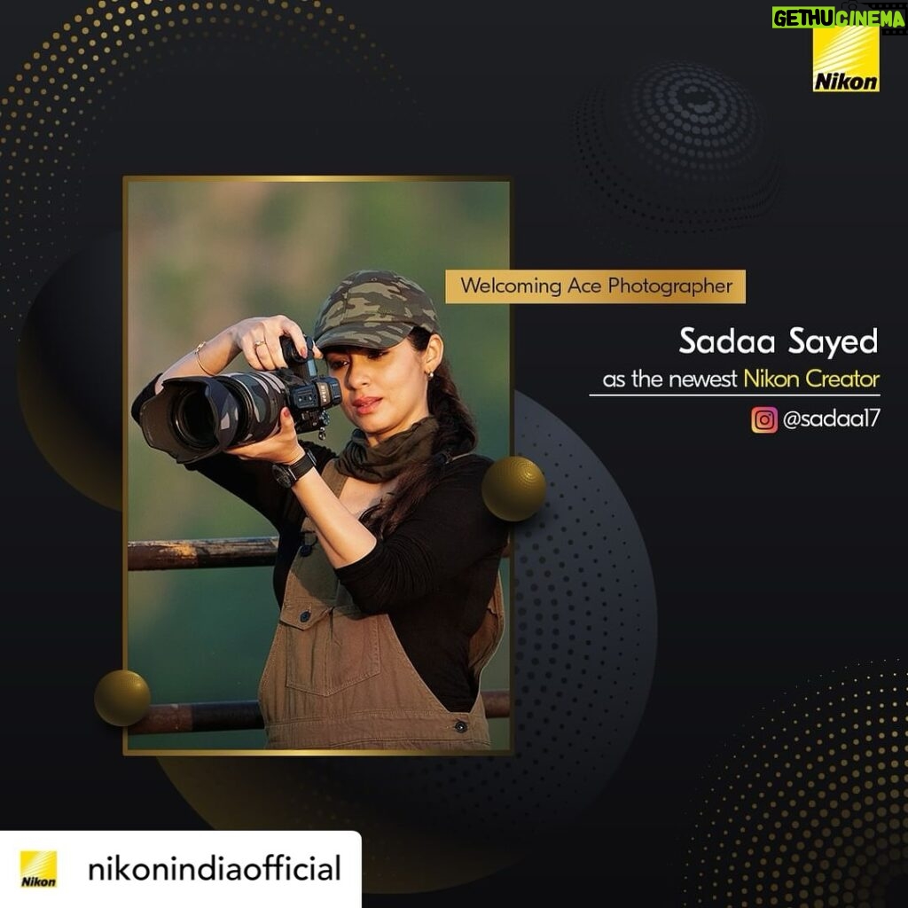 Sadha Instagram - Truly grateful to the entire team of @nikonindiaofficial @francisjogi @jitenderchugh for making me a part of #nikonfamily! 💚🙏 Thank you Team @nikonmumbai_official @beeneeraj @mngowda05 for your kind support ever since I got my first gear! 🙏 Thank you @ratishnairphotography for being the best mentor one could ask for! This wasn’t possible without your selfless teachings! 💚 & a special thanks to all the incredible photographers in the wildlife community who’ve inspired and motivated me to start photography! 🙌 Posted @withregram • @nikonindiaofficial Join us in welcoming #NikonCreator Sadaa Sayed (@sadaa17). An actor by profession, Sadaa chanced upon the wildlife in October 2021 while shooting for a film in Panna, MP when she took her first jungle safari in Panna Tiger Reserve. This ignited her passion and many more jungle safaris followed. She promptly took a leap into professional wildlife photography in 2022 equipped with the Nikon Z 6II. We welcome Sadaa to the Nikon family and are thrilled to be a part of her wildlife photography journey. #Nikon #NikonIndia #WildlifePhotography #z6ii