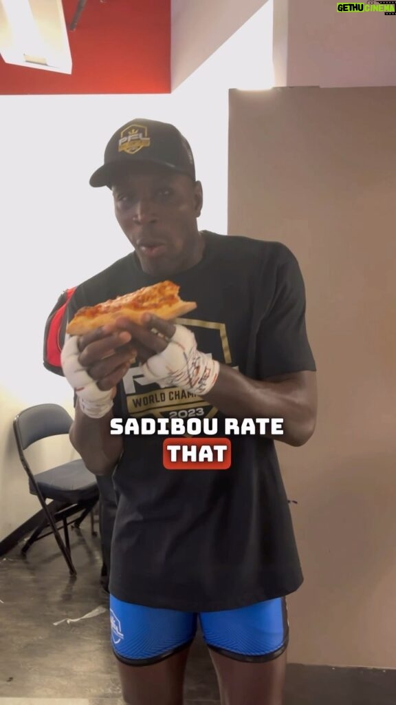 Sadibou Sy Instagram - Post-fight eats with Sadibou Sy (@sadibousy) after his split-decision victory over Carlos Leal in the Garden tonight🍕 Sadibou Sy looks to win his second straight @pflmma Welterweight Title this November👀 What an incredible night of fights in New York City🙌🏼 • • • • • • • • • • • • • #mma #pflmma #reels #SadibouSy #champ #welterweight #espn #fights #carlosleal #pizza #food #martialarts #interview #mmafighter #mmaworld #sweden #newyork #nyc #msg #hulu #theater #ny #fyp Hulu Theater at Madison Square Garden