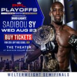 Sadibou Sy Instagram - Get your tickets for my next fight now. Last time out in New York it got sold out quick. Link in my bio New York, New York