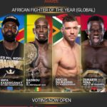 Sadibou Sy Instagram - 🚨 Its time to put your votes in for the “African Fighter Of The Year (Global)” @impak5 🇨🇩 @sadibousy 🇸🇳 @dricusduplessis 🇿🇦 @demartepena 🇦🇴 Voting Link In The BIO 📎