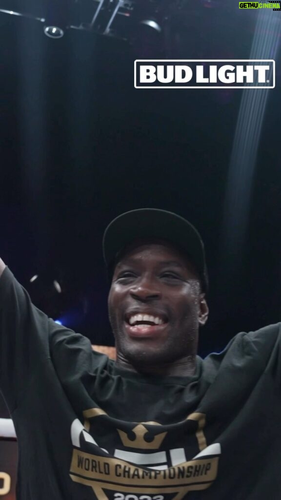 Sadibou Sy Instagram - 𝑩𝑨𝑪𝑲2️⃣ 𝑩𝑨𝑪𝑲 @sadibousy with the #BudLightCelly of the Night #PFLPlayoffs