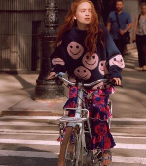 Sadie Sink Instagram - Ideal bike riding attire provided by @himichelleli ✨ @teenvogue