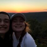 Sadie Sink Instagram - Listened to Noah sing/scream in the car for 3 hours for this view. #worthit