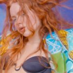 Sadie Sink Instagram - SADIE IN STELLA BY STELLA: “I’m a huge admirer of Sadie’s work. We have so much in common in our love of nature and Earth’s animals, and also a shared sense of empathy and ethics in how we live our lives.” – Stella Actor and #vegan Sadie Sink (@SadieSink_) is shot in our Winter 2022 collection by Stella’s long-time friend Theo Wenner (@Theo123456) at The Ranch (@TheRanch.Art). She wears tailoring inspired by the legendary American artist Frank Stella, featuring his Spectralia (1994) print. Music is ‘Live and Let Die’ by Paul McCartney (@PaulMcCartney) – the first time the track has been used for a fashion shoot. Makeup is by Pat McGrath (@PatMcGrathReal). Shop #StellaWinter22 in-store and at stellamccartney.com now. #StellaMcCartney #SadieSink #FrankStella